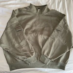H&M Women’s Plus Half-Zip Sweatshirt